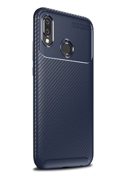 Jopus Samsung Galaxy M30 Kılıf Karbon Desenli Lux Negro Silikon - Lacivert