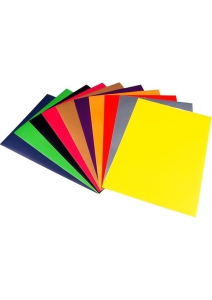 50X70 Cm Fon Kartonu 10 Renk 10 Adet Set