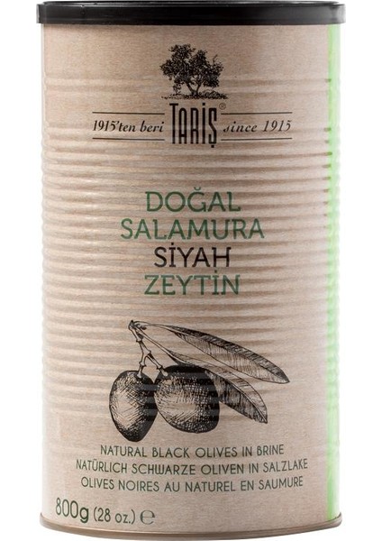 Doğal Fermente Salamura Siyah Zeytin 800 gr