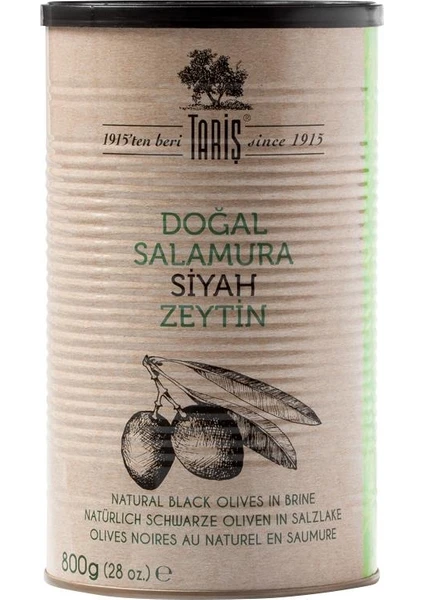 Doğal Fermente Salamura Siyah Zeytin 800 gr