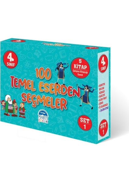 4. Sınıf 100 Temel Eserden Seçmeler / Set 1