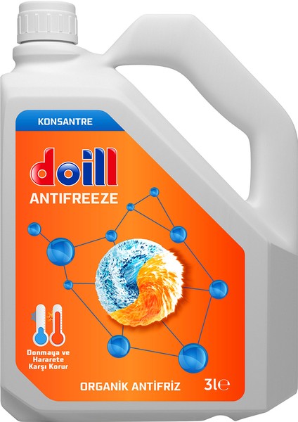 Konsantre - Saf 3 Litre Kırmızı Organik Antifriz - G12 (Üretim Yılı: 2024)