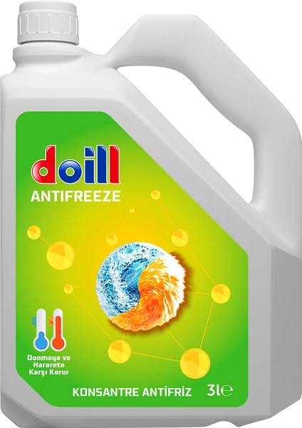 Konsantre - Saf 3 Litre Yeşil Antifriz - G11 (Üretim Yılı: 2024)