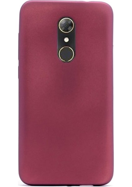 Alcatel A7 Kılıf Premier Silikon Esnek Silikon Mürdüm