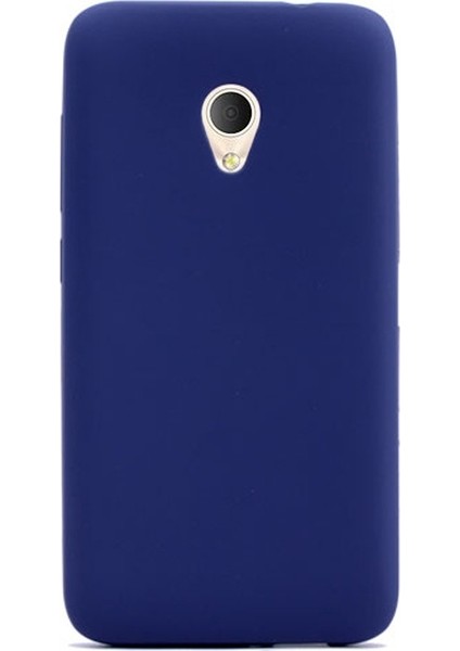 Alcatel U5 Kılıf Premier Silikon Kılıf Mat Kılıf Lacivert