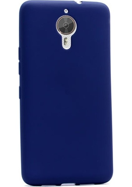 General Mobile GM5 Plus Kılıf Premier Silikon+Nano Glass Koruyucu Lacivert