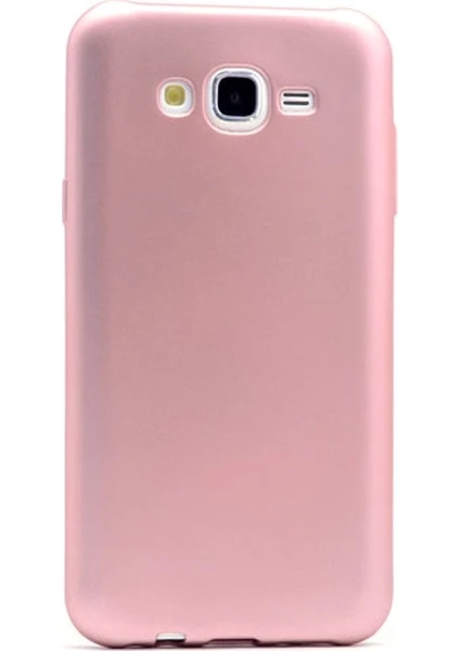 Case Street Samsung Galaxy J7 Core Kılıf Premier Silikon Kılıf+Nano Glass Koruyucu Bronz