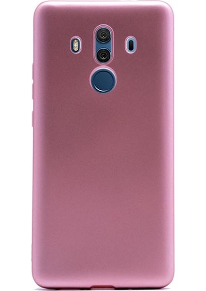 Huawei Mate10 Pro Kılıf Premier Silikon Kılıf+Nano Glass Koruyucu Bronz