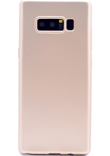 Note 8 Kılıf Premier Silikon Kılıf+3D Cam Gold