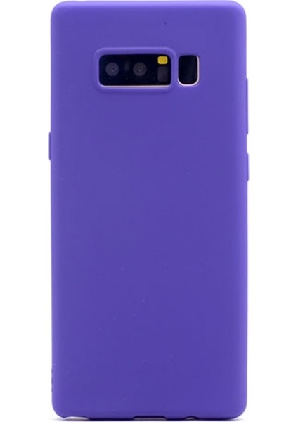 Note 8 Kılıf Premier Silikon Kılıf+3DCam Mor