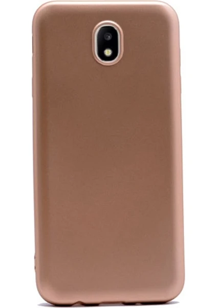 Case Street Samsung Galaxy J7 Pro Kılıf Premier Silikon Kılıf Gold