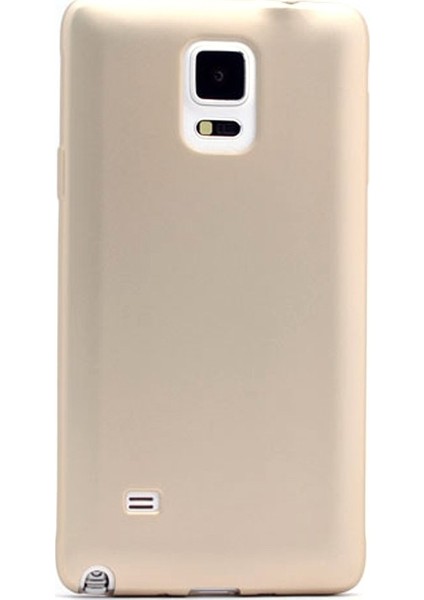 Samsung Galaxy Note 3 Kılıf Premier Silikon Kılıf+Nano Glass Koruyucu Gold