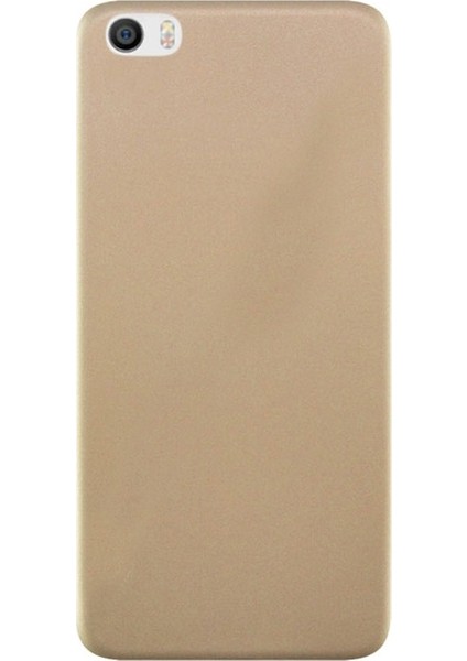 Xiaomi Mi 5 Kılıf Premier Silikon Kılıf+Nano Glass Gold