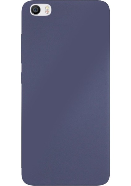 Xiaomi Mi 5 Kılıf Premier Silikon Kılıf+Nano Glass Lacivert