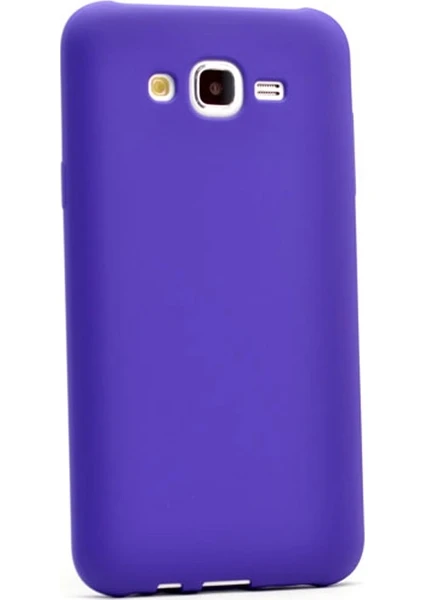 Case Street Samsung Galaxy J7 2015 Kılıf Premier Silikon+Nano Mor