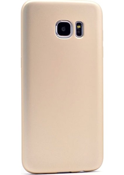 Samsung Galaxy S7 Edge Kılıf Premier Silikon Kılıf Gold