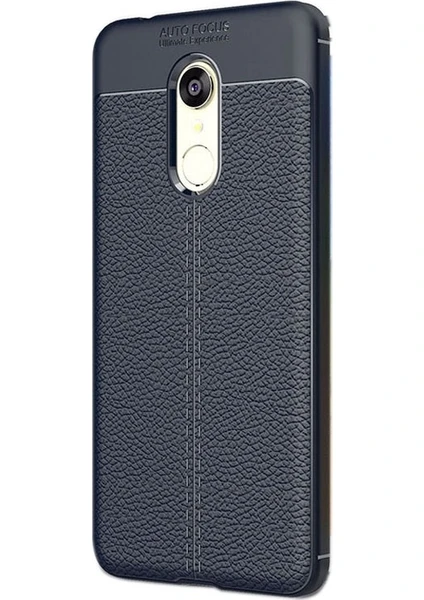 Case Street Xiaomi RedMi 5 Plus Kılıf Niss Silikon Arka Koruma+Nano Lacivert