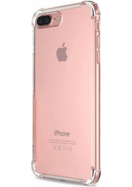 Apple iPhone 8 Plus Kılıf AntiShock Ultra Koruma+Nano Glass Şeffaf