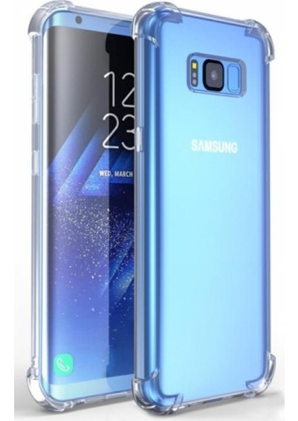 Samsung Galaxy S8 Plus Kılıf AntiShock Ultra Koruma+3D Cam Şeffaf