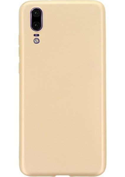 Huawei P20 Kılıf Premier Silikon Arka Kapak Gold