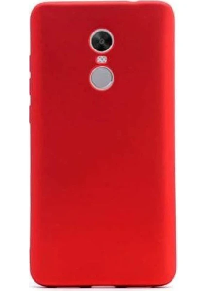 Case Street Xiaomi RedMi 5 Plus Kılıf Premier Silikon Kılıf+Nano Glass Koruma Kırmızı