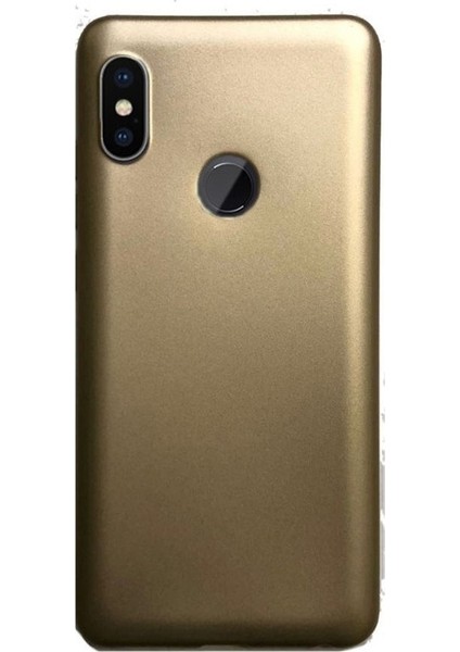 Xiaomi RedMi Note 5 Pro Kılıf Premier Silikon Arka Kapak Gold