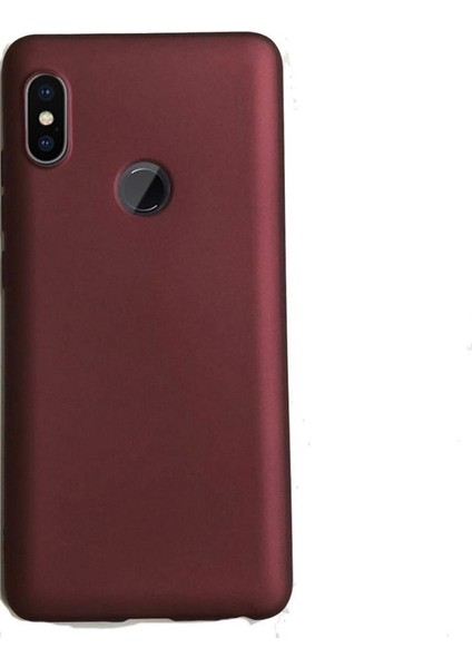 Xiaomi RedMi Note 5 Pro Kılıf Premier Silikon Arka Kapak Mürdüm
