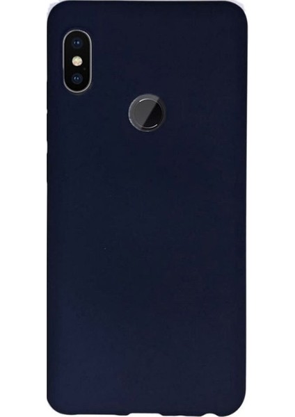 Case Street Xiaomi RedMi Note 5 Pro Kılıf Premier Silikon Kılıf+Nano Glass Lacivert