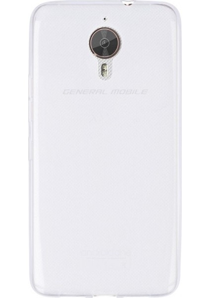 General Mobile GM5 Plus Kılıf 02 mm Silikon+Nano Glass Şeffaf