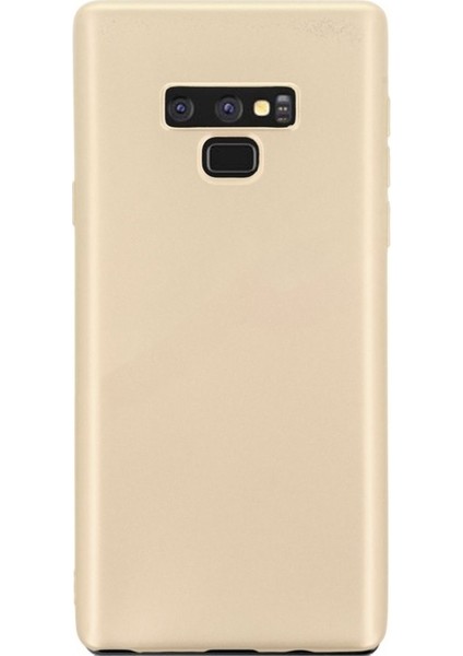 Samsung Galaxy Note 9 Kılıf Premier Silikon+ 3D Cam Full Cam Gold