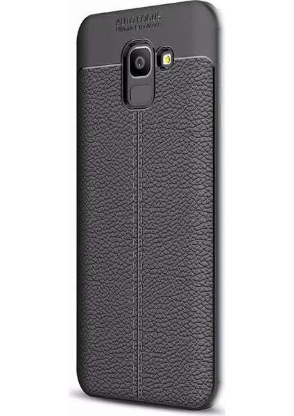 Case Street J6 Kılıf Niss Silikon+Nano Glass Koruyucu Ekran Siyah