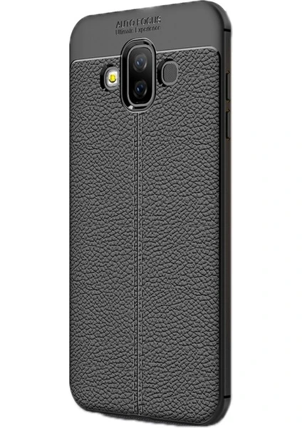 Case Street  J7 Duo Kılıf Niss Silikon+Nano Ekran Koruma Siyah