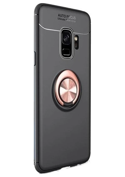 Case Street Samsung Galaxy J6 Kılıf Ravel Mıknatıs Standlı+Nano Koruyucu Bronz