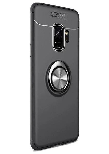 Case Street Samsung Galaxy J6 Kılıf Ravel Mıknatıs Standlı+Nano Koruyucu Siyah