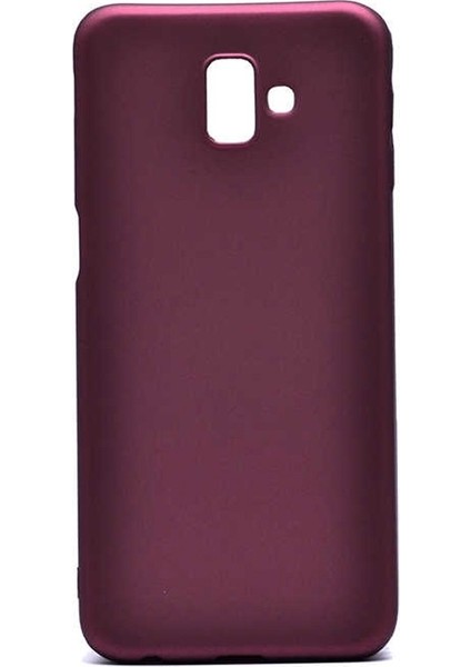 Samsung Galaxy J6 Plus Kılıf Premier Silikon + Nano Mürdüm