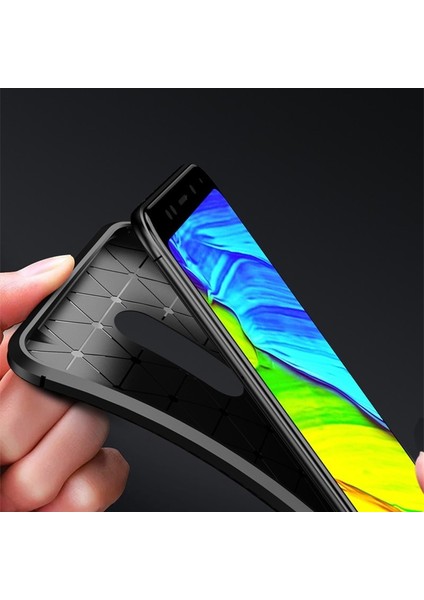Xiaomi Redmi 5 Plus Kılıf Negro Karbon Dizayn Silikon + Nano Lacivert modelleri