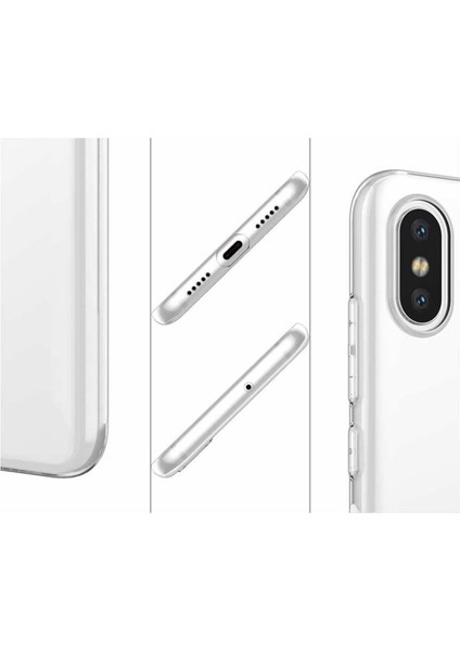 Xiaomi Mi Max 3 Kılıf Süper Sillikon Arka Koruma+Nano Glass Şeffaf modelleri