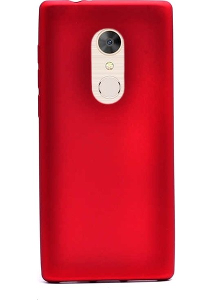 Case Street Alcatel 5 Kılıf Premier Silikon Arka Koruma + Nano Glass Kırmızı