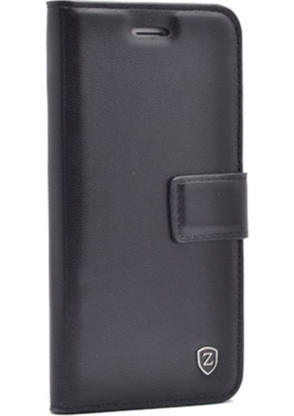 J4 Plus Kılıf Delüx Cüzdan Kartvizitli+Nano Glass Siyah