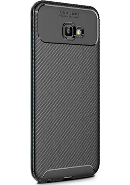 J4 Plus Kılıf Negro Karbon Silikon+Nano Glass Siyah