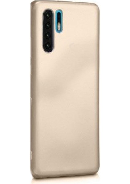 Huawei P30 Pro Kılıf Premier Silikon Esnek Arka Koruma Gold