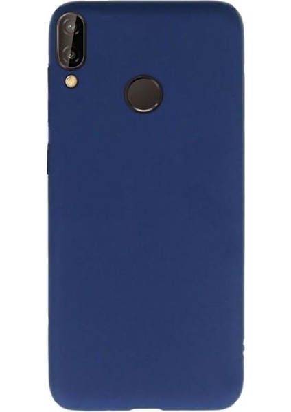 Huawei P30 Lite Kılıf Premier Silikon Koruma+Nano Glass Lacivert