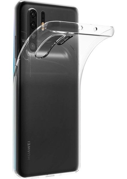 Huawei P30 Pro Kılıf Süper Sillikon Yumuşak Arka Koruma Şeffaf