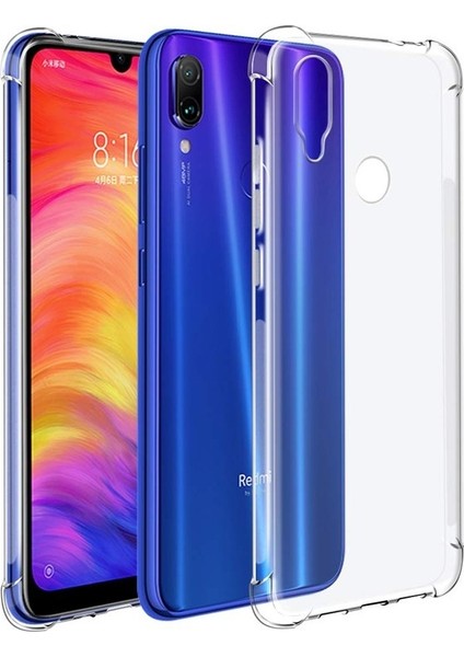 Xiaomi RedMi Note 7 Kılıf AntiShock Ultra Koruma Kapak+Nano Glass Renksiz modelleri