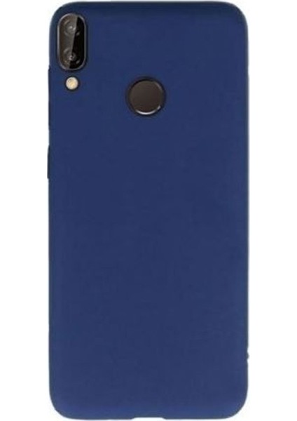 Samsung Galaxy A20 Kılıf Premier Silikon Esnek Koruma+Nano Glass Lacivert