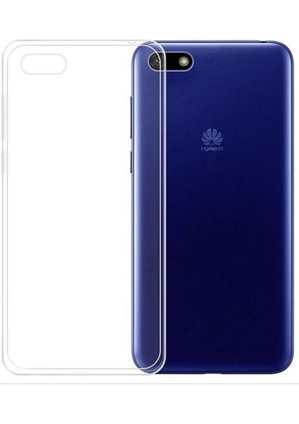 Huawei Honor 7S Kılıf Süper Sillikon Yumuşak Koruma+Nano Glass Renksiz