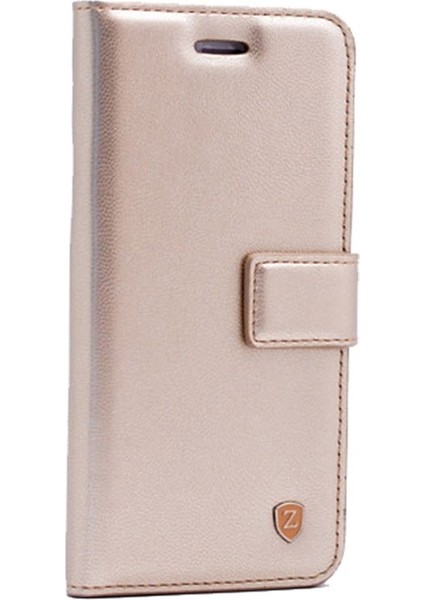 Samsung Galaxy S10 Kılıf Delüx Cüzdan Kartvizitli Para Gözlü Gold