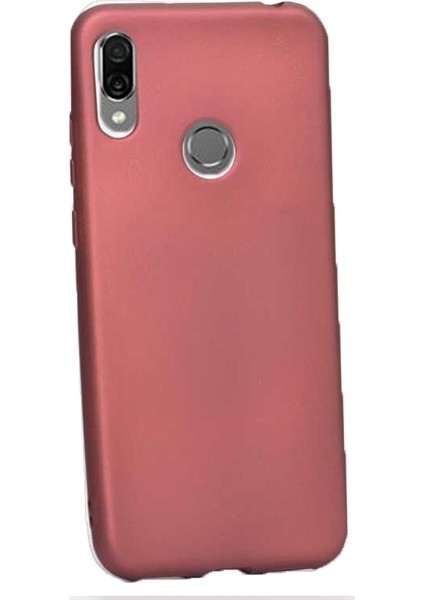 Huawei Honor 8a Kılıf Premier Silikon Esnek Arka Koruma Mürdüm