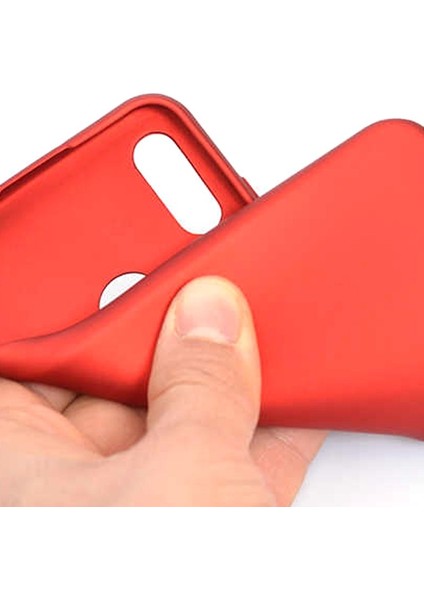 Huawei Honor 8a Kılıf Premier Silikon Esnek Arka Koruma Mürdüm