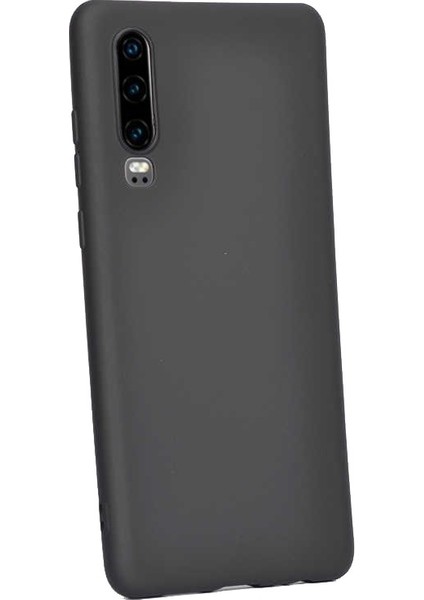 Huawei P30 Kılıf Premier Silikon Esnek Arka Koruma Siyah